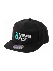 Meatfly kšiltovka Ness Snapback Black / Grey Revital | Černá | Velikost One Size