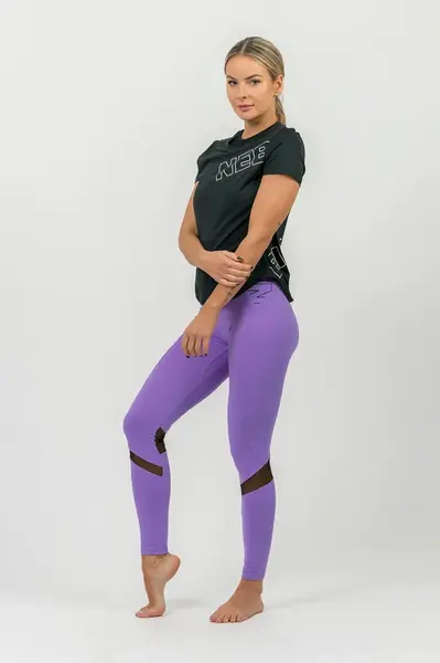 Nebbia FIT Activewear legíny s vysokým pasem 443, XS, fialová