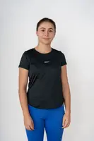 Nebbia FIT Activewear tričko “Airy” s reflexním logem 438, černá, XS