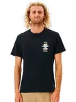 Rip curl pánské tričko Search Icon Black | Černá | Velikost XL | 100% bavlna