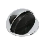 Zarážka dveřní, Ø 45 x 24 mm, samolepící, chrom