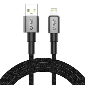 Tech-Protect UltraBoost DNA kabel Lightning, 15W/2,4A, 2m, šedý
