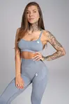 Gym Glamour Podprsenka bezešvá Steel Melange, XS, šedá