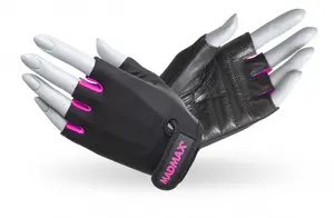MADMAX Rukavice RAINBOW - MFG 251, L, černo-růžová