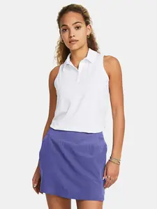 Dámské tílko Under Armour UA Playoff SL Polo-WHT - Dámské