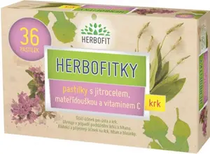 Herbofitky s jitrocelem a vit.C 36ks
