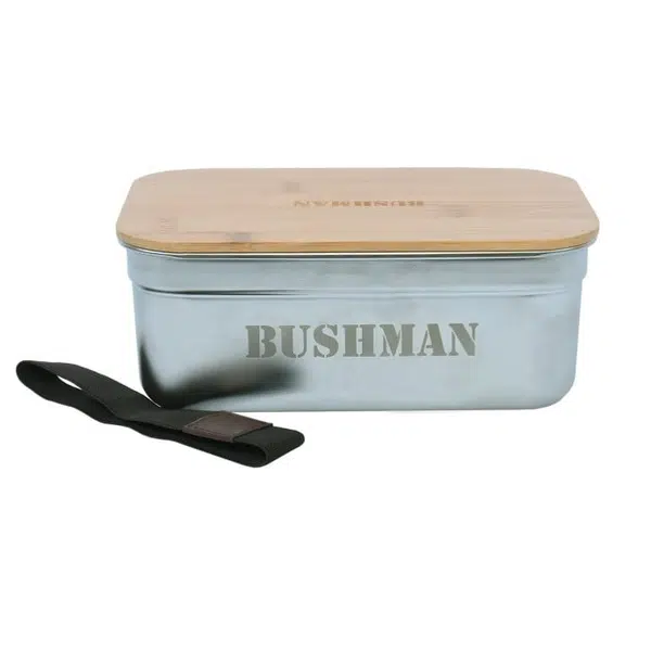 Bushman Box na jídlo Lunch, stříbrný UNI