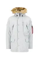 ALPHA INDUSTRIES Zimná parka 'Polar'  svetlosivá