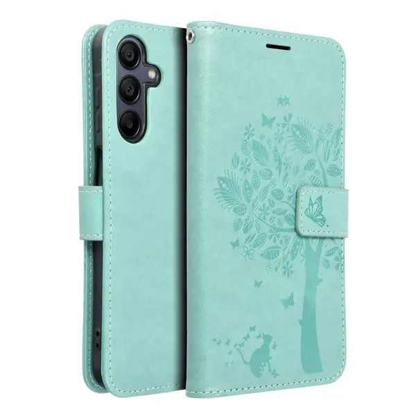 Flipové pouzdro MEZZO Book case pro Samsung Galaxy A15 4G/A15 5G, tree green