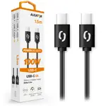 Datový kabel ALIGATOR POWER 100W, USB-C/USB-C, černá