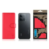 Flipové pouzdro Tactical Field Notes pro Xiaomi Redmi 15C, červená