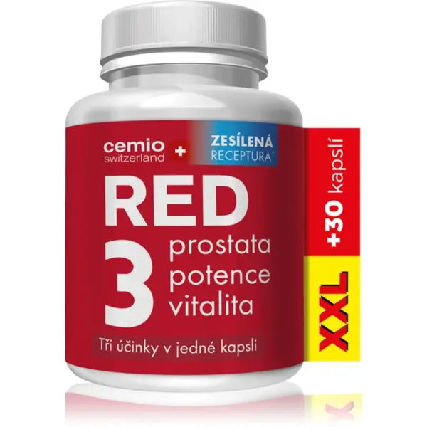 Cemio RED3 kapsle prostata, potence, vitalita 120 cps