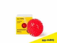 Rehabiq Masážní míček ježek, 8 cm, červený