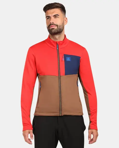 Pánská fleecová mikina kilpi erin-m hnědá 7xl