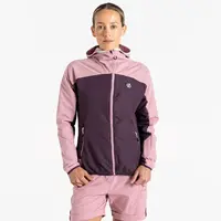 Dámská softshellová bunda dare2b ardently ii růžová/fialová 36