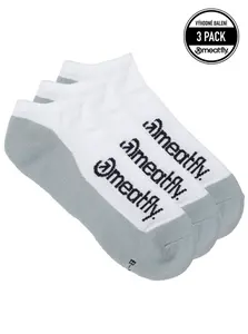 Unisex ponožky meatfly boot triple bílá s