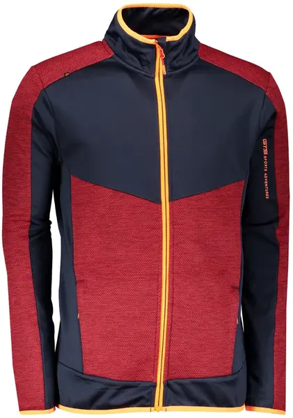 Pánská fleecová mikina gts 3018 červená 3xl