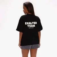 Dámské oversized tričko exalted off-duty černá m