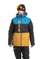 Meatfly pánská SNB & SKI bunda Manifold Wood / Blue | Černá | Velikost XL