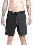 Meatfly pánské plavky Ernie Boardshorts 19" Morph Black | Černá | Velikost M