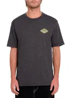 Volcom pánské tričko Voboxed Hth Heather Black | Černá | Velikost S