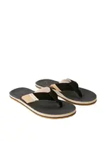 Rip curl pánské žabky Oxford Black/Tan | Černá | Velikost 42