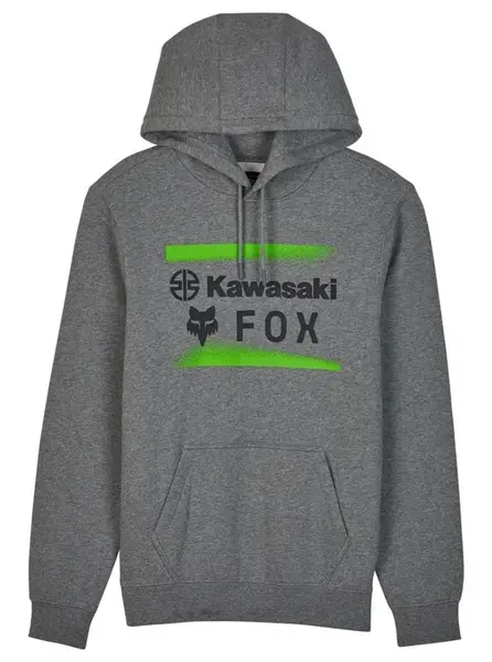 Fox pánská mikina X Kawi Fleece Po Heather Graphite | Šedá | Velikost XL
