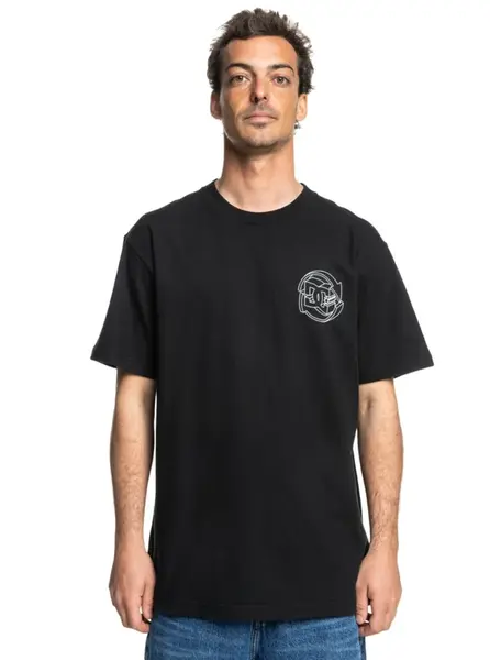 Dc shoes pánské tričko Dimensional Hss Black | Černá | Velikost S