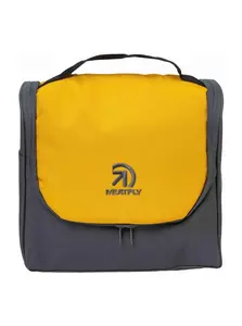 Meatfly toaletní taška Specter Dark Grey / Gold | Šedá | Objem 6 L