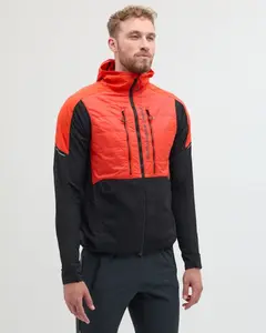 Pánská větruodolná bunda silvini core červená/černá s