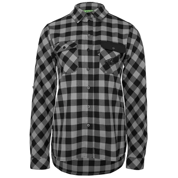 Dámská enduro flanelová košile silvini briona šedá/černá s