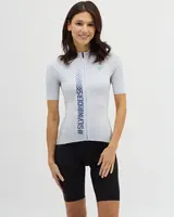 Dámský cyklistický dres silvini mazzana šedá/modrá m