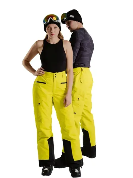 Unisex snb & ski kalhoty meatfly andry žlutá xxl