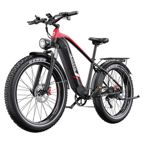 DUOTTS F26 Lite Electric Bike 500W 48V 18Ah Black Red