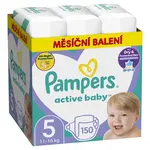 Pampers Active baby 5 plenkové kalhotky 11-16kg 150ks