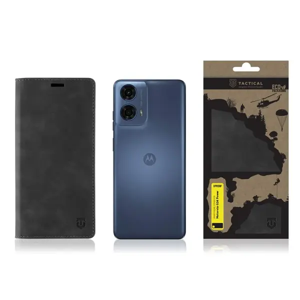 Flipové pouzdro Tactical Xproof pro Motorola Moto G24, černá