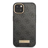 Zadní kryt Guess PU 4G MagSafe Case pro Apple iPhone 14 Plus, černá