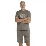 Bushman Pánské pyžamo Drom s potiskem, hnědé XXXXL