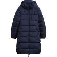 GAP V-FRCH LONG PUFFER COAT Dámský prošívaný kabát, tmavě modrá, velikost
