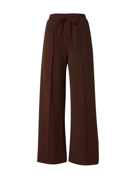 VILA Plisované nohavice 'VIClua'  čokoládová