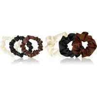 Brushworks Everyday Satin Scrunchie Set gumičky do vlasů 6 ks