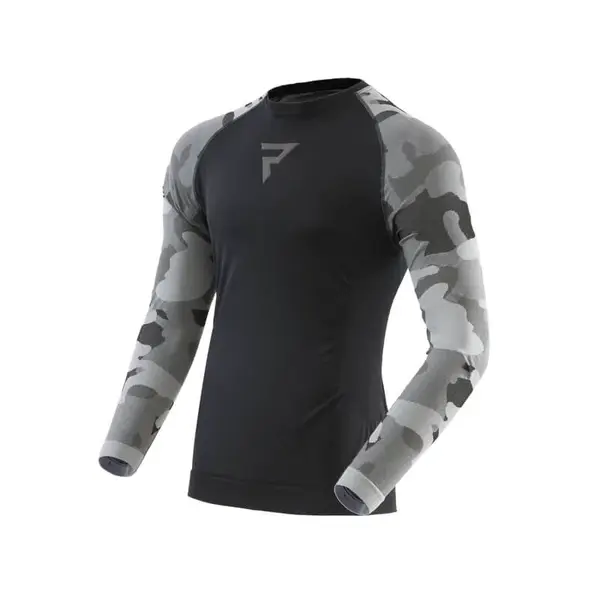 Moto thermo triko Rebelhorn Freeze II Jersey černá-kamufláž M