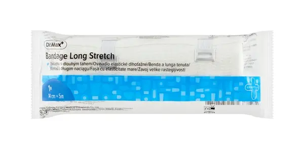 Dr. Max Ovínadlo elastické dlhoťažné so svorkami 14 cm x 5 m