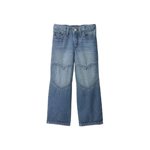 GAP V-WIDE LEG HEARTS Dětské džíny, modrá, velikost 5Y