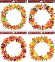 Okenní fólie 964 30x30cm, podzimní věnce