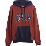 GAP V-HERITAGE LOGO PO SNL - COLORBLOCK Pánská volnočasová mikina, hnědá, velikost