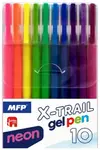 Gelové pero set BS 10ks NEON