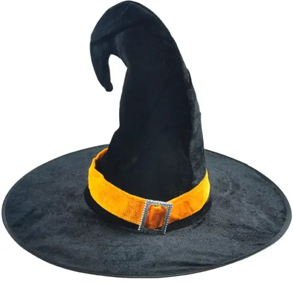 Klobouk čarodějnický černý 44x34cm