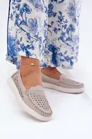 Kožené Dámské Mokasíny S Vzorováním Vinceza