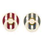 BIBS STUDIO Colour Block cumlíky z prírodného kaučuku 2ks - veľkosť 1 - Ruby Pine Mix